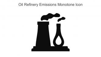 Oil Refinery Emissions Monotone Icon In Powerpoint Pptx Png And Editable Eps Format