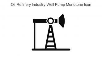 Oil Refinery Industry Well Pump Monotone Icon In Powerpoint Pptx Png And Editable Eps Format