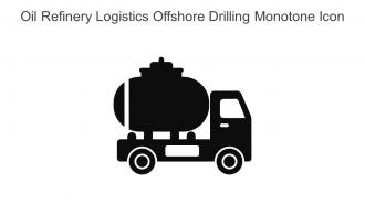 Oil Refinery Logistics Offshore Drilling Monotone Icon In Powerpoint Pptx Png And Editable Eps Format