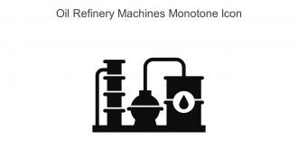 Oil Refinery Machines Monotone Icon In Powerpoint Pptx Png And Editable Eps Format