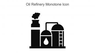 Oil Refinery Monotone Icon In Powerpoint Pptx Png And Editable Eps Format
