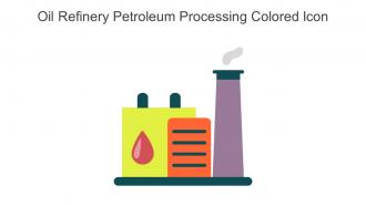 Oil Refinery Petroleum Processing Colored Icon In Powerpoint Pptx Png And Editable Eps Format