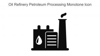Oil Refinery Petroleum Processing Monotone Icon In Powerpoint Pptx Png And Editable Eps Format