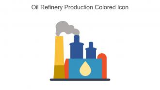 Oil Refinery Production Colored Icon In Powerpoint Pptx Png And Editable Eps Format