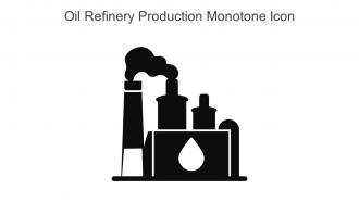 Oil Refinery Production Monotone Icon In Powerpoint Pptx Png And Editable Eps Format