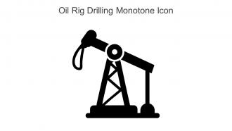 Oil Rig Drilling Monotone Icon In Powerpoint Pptx Png And Editable Eps Format