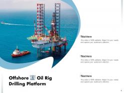 Oil Rig Producing Processing Platform Looking Vessel Leaving