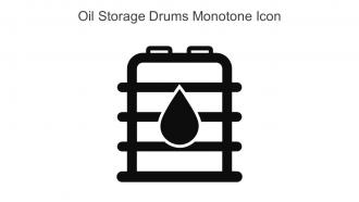 Oil Storage Drums Monotone Icon In Powerpoint Pptx Png And Editable Eps Format