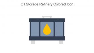 Oil Storage Refinery Colored Icon In Powerpoint Pptx Png And Editable Eps Format