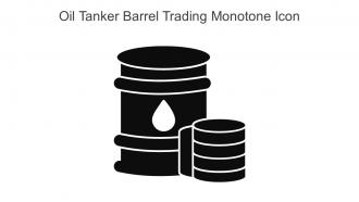 Oil Tanker Barrel Trading Monotone Icon In Powerpoint Pptx Png And Editable Eps Format