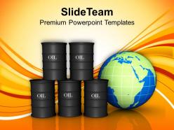 Oil trading concept globe business powerpoint templates ppt themes and graphics 0113