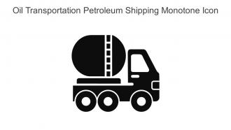 Oil Transportation Petroleum Shipping Monotone Icon In Powerpoint Pptx Png And Editable Eps Format