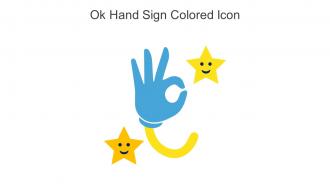 Ok Hand Sign Colored Icon In Powerpoint Pptx Png And Editable Eps Format
