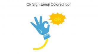 Ok Sign Emoji Colored Icon In Powerpoint Pptx Png And Editable Eps Format