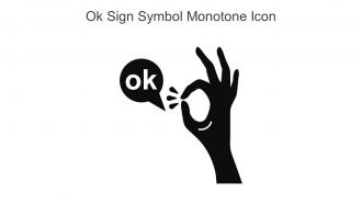 Ok Sign Symbol Monotone Icon In Powerpoint Pptx Png And Editable Eps Format