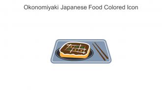 Okonomiyaki Japanese Food Colored Icon In Powerpoint Pptx Png And Editable Eps Format