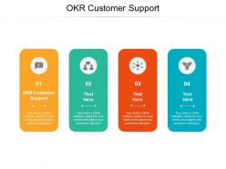 Okr customer support ppt powerpoint presentation icon visuals cpb