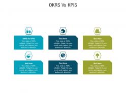 Okrs vs kpis ppt powerpoint presentation icon example file cpb