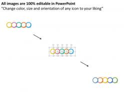 Ol five staged colored circle and icons cloud computing flat powerpoint design