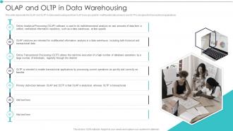 OLAP And OLTP In Data Warehousing Analytic Application Ppt Graphics