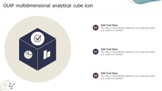 OLAP Multidimensional Analytical Cube Icon
