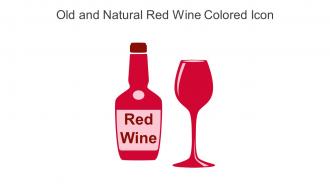 Old And Natural Red Wine Colored Icon In Powerpoint Pptx Png And Editable Eps Format