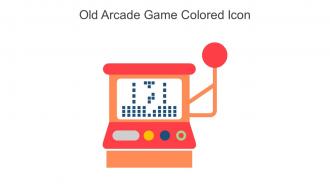 Old Arcade Game Colored Icon In Powerpoint Pptx Png And Editable Eps Format