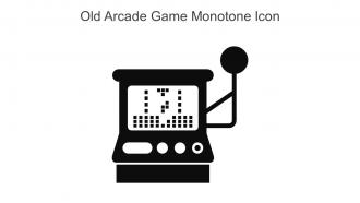 Old Arcade Game Monotone Icon In Powerpoint Pptx Png And Editable Eps Format