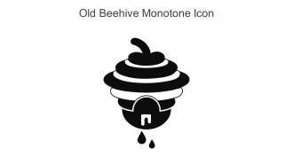 Old Beehive Monotone Icon In Powerpoint Pptx Png And Editable Eps Format