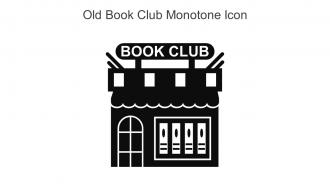 Old Book Club Monotone Icon In Powerpoint Pptx Png And Editable Eps Format