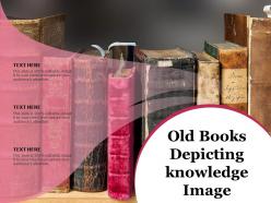 Old books depicting knowledge image