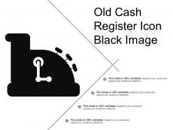 Old cash register icon black image
