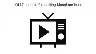 Old Channels Telecasting Monotone Icon In Powerpoint Pptx Png And Editable Eps Format