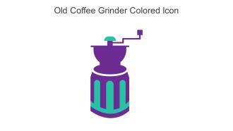 Old Coffee Grinder Colored Icon In Powerpoint Pptx Png And Editable Eps Format