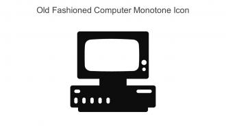 Old Fashioned Computer Monotone Icon In Powerpoint Pptx Png And Editable Eps Format