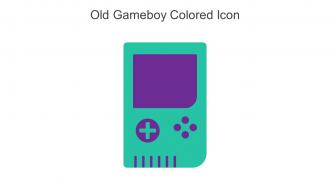 Old Gameboy Colored Icon In Powerpoint Pptx Png And Editable Eps Format