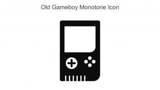 Old Gameboy Monotone Icon In Powerpoint Pptx Png And Editable Eps Format