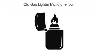 Old Gas Lighter Monotone Icon In Powerpoint Pptx Png And Editable Eps Format