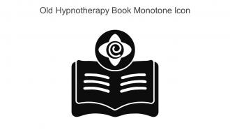 Old Hypnotherapy Book Monotone Icon In Powerpoint Pptx Png And Editable Eps Format