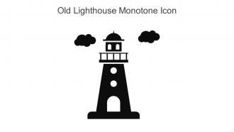 Old Lighthouse Monotone Icon In Powerpoint Pptx Png And Editable Eps Format