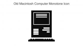 Old Macintosh Computer Monotone Icon In Powerpoint Pptx Png And Editable Eps Format