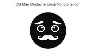 Old Man Mustache Emoji Monotone Icon In Powerpoint Pptx Png And Editable Eps Format