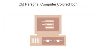 Old Personal Computer Colored Icon In Powerpoint Pptx Png And Editable Eps Format
