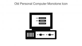 Old Personal Computer Monotone Icon In Powerpoint Pptx Png And Editable Eps Format