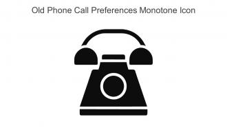 Old Phone Call Preferences Monotone Icon In Powerpoint Pptx Png And Editable Eps Format