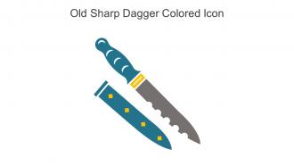 Old Sharp Dagger Colored Icon In Powerpoint Pptx Png And Editable Eps Format