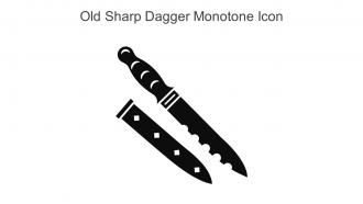 Old Sharp Dagger Monotone Icon In Powerpoint Pptx Png And Editable Eps Format
