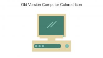 Old Version Computer Colored Icon In Powerpoint Pptx Png And Editable Eps Format