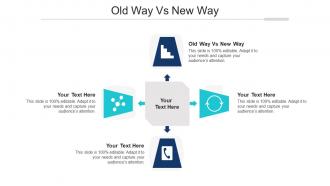 Old Way Vs New Way Ppt Powerpoint Presentation Model Visuals Cpb
