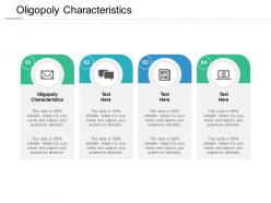 Oligopoly characteristics ppt powerpoint presentation gallery graphics template cpb